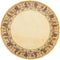 Rugs Round Rugs 7'6" Round Wool Ivory Area Rug 237 HomeRoots