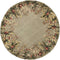 Rugs Round Rugs 7'6" Round Wool Sage Area Rug 236 HomeRoots