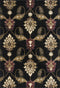 Rugs Round Rugs - 7'7" Round Polypropylene Black Area Rug HomeRoots