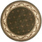 Rugs Round Rugs - 7'7" Round Polypropylene Green Area Rug HomeRoots