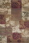 Rugs Round Rugs 7'7" Round Polypropylene Multi Area Rug 2844 HomeRoots
