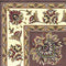 Rugs Round Rugs - 7'7" Round Polypropylene Plum/Ivory Area Rug HomeRoots