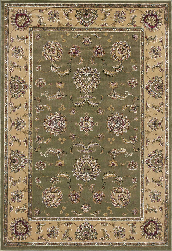 Rugs Round Rugs - 7'7" Round Polypropylene Sage/Beige Area Rug HomeRoots