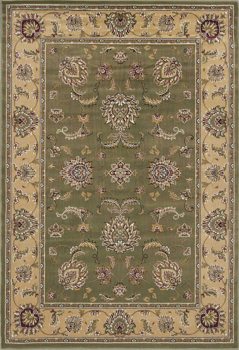 Rugs Round Rugs - 7'7" Round Polypropylene Sage/Beige Area Rug HomeRoots
