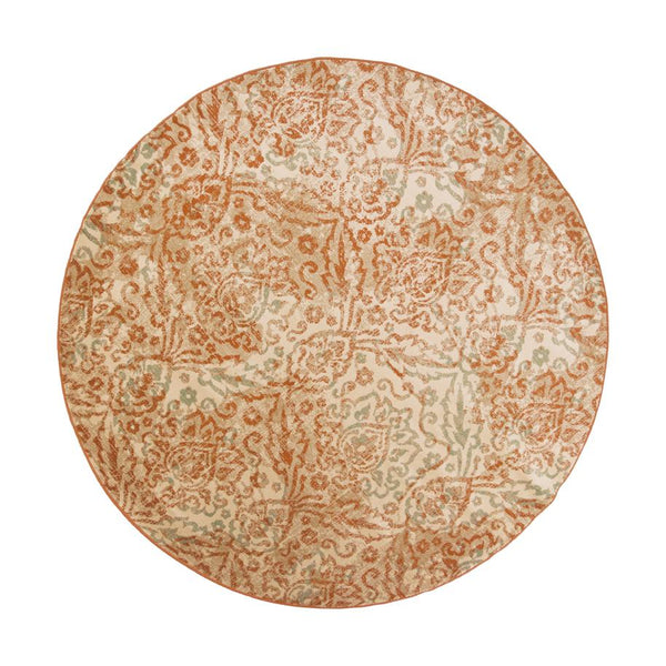 Rugs Round Rugs - 7'7" Round Polypropylene Sand Area Rug HomeRoots