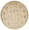 Rugs Round Rugs 94" x 94" x 0.39" Bone Polyester Round Rug 1732 HomeRoots