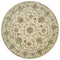 Rugs Round Rugs - 94" x 94" x 0.39" Bone Polyester Round Rug HomeRoots