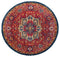 Rugs Round Rugs - 94" x 94" x 0.4" Brick Olefin Round Rug HomeRoots