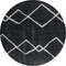 Rugs Round Rugs 94" x 94" x 1.2" Smoke Microfiber Polyester Round Rug 1558 HomeRoots