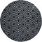 Rugs Round Rugs - 94" x 94" x 1.2" Smoke Microfiber Polyester Round Rug HomeRoots