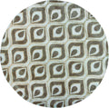 Rugs Round Wool Rug - 7'6" Round Wool & Viscose Blend Beige Area Rug HomeRoots