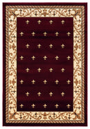 Rugs Rug Mat - 31" x 50" x 0.53" Burgundy Olefin/Polypropylene Mat HomeRoots