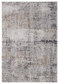 Rugs Rug Store 23" x 36" x 0.39" Grey Viscose/Polyester Accent Rug 6805 HomeRoots