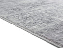 Rugs Rug Store - 23" x 36" x 0.39" Grey Viscose/Polyester Accent Rug HomeRoots