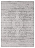 Rugs Rug Store 6 x 86" x 0.39" Grey Viscose/Polyester Area Rug 6819 HomeRoots