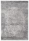 Rugs Rug Store - 6 x 86" x 0.39" Grey Viscose/Polyester Area Rug HomeRoots
