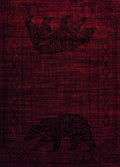 Rugs Rug Store - 6 x 86" x 0.4" Red Polypropylene Area Rug HomeRoots