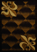 Rugs Rug Store - 63 x 86" x 0.4" Brown Polypropylene Area Rug HomeRoots