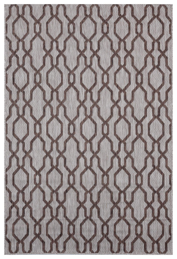 Rugs Rug Store 63" x 90" x 0.04" Brown Polypropylene Area Rug 6907 HomeRoots
