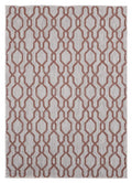 Rugs Rug Store 63" x 90" x 0.04" Terracotta Polypropylene Area Rug 6903 HomeRoots