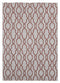 Rugs Rug Store 63" x 90" x 0.04" Terracotta Polypropylene Area Rug 6903 HomeRoots
