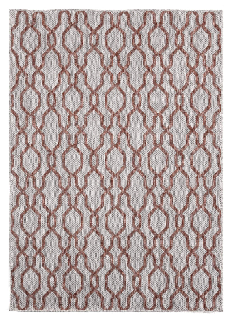 Rugs Rug Store 63" x 90" x 0.04" Terracotta Polypropylene Area Rug 6903 HomeRoots