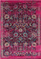Rugs Rug Store 94" x 126" x 0.35" Magenta Olefin/Frieze Oversize Rug 6497 HomeRoots
