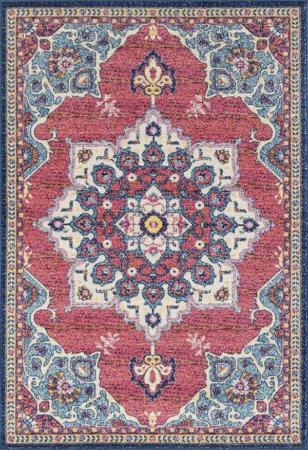 Rugs Rug Store 94" x 126" x 0.35" Midnight Blue Olefin/Frieze Oversize Rug 6441 HomeRoots