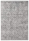Rugs Rug Store 94" x 126" x 0.39" Grey Viscose/Polyester Area Rug 6824 HomeRoots