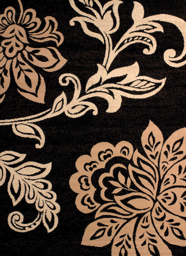 Rugs Rugs 27" x 86" x 0.31" Beige Polypropylene Runner Rug 8855 HomeRoots