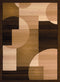 Rugs Rugs 27" x 86" x 0.31" Brown Polypropylene Runner Rug 8899 HomeRoots