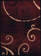 Rugs Rugs 27" x 86" x 0.31" Burgundy Polypropylene Runner Rug 8871 HomeRoots
