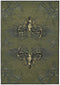 Rugs Rugs 31" x 88" x 0.47" Smoke Blue Polypropylene Runner Rug 8912 HomeRoots