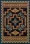 Rugs Rugs 31" x 88" x 0.47" Smoke Blue Polypropylene Runner Rug 8952 HomeRoots