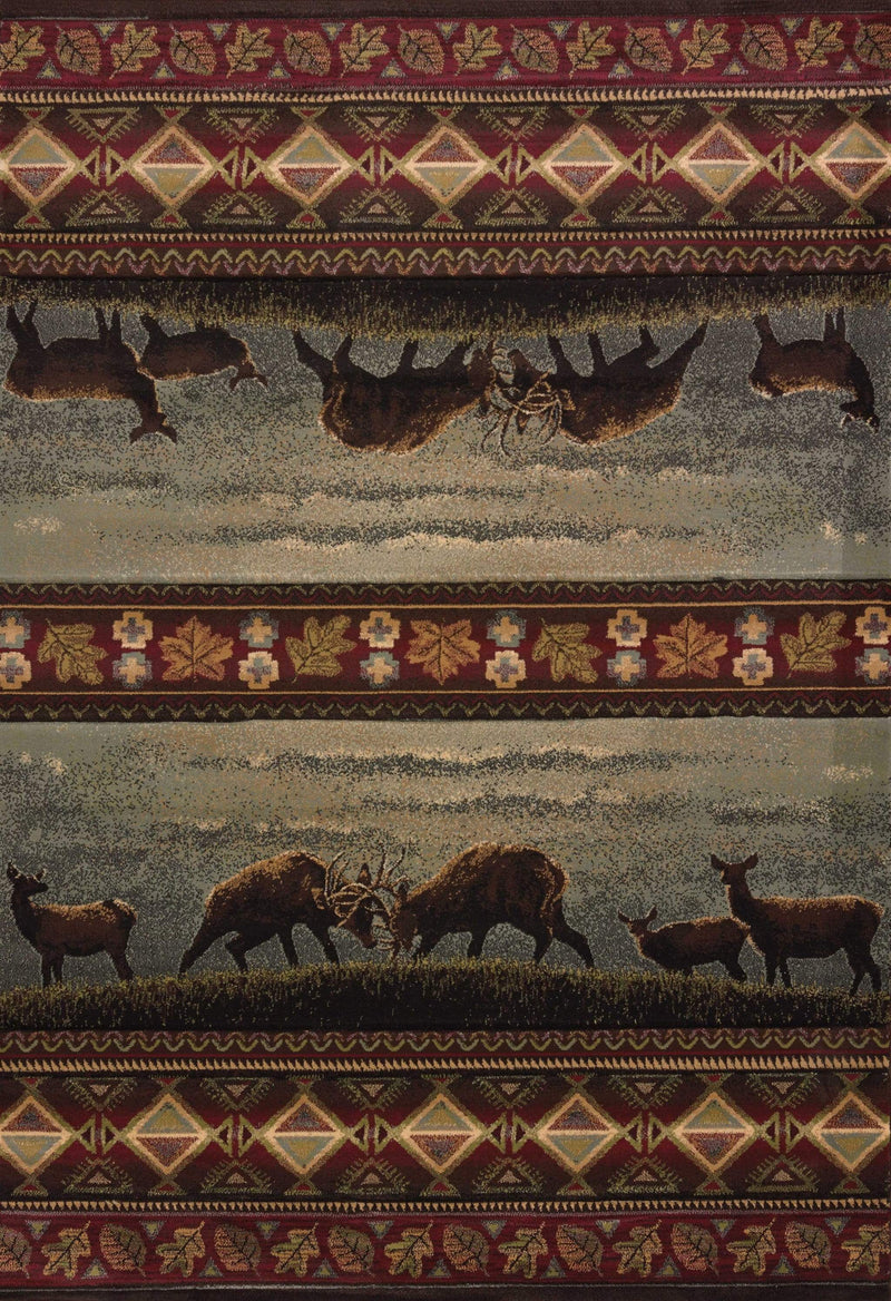 Rugs Rugs 31" x 88" x 0.47" Smoke Blue Polypropylene Runner Rug 8977 HomeRoots