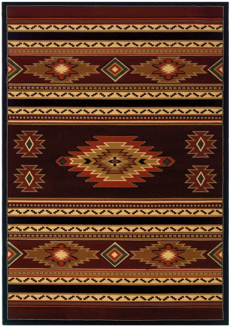 Rugs Rugs 31" x 88" x 0.47" Terracotta Polypropylene Runner Rug 8957 HomeRoots