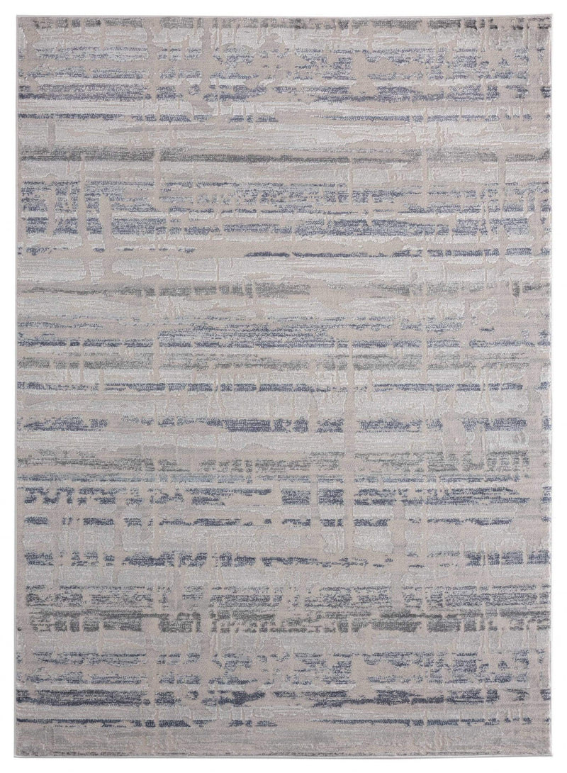 Rugs Rugs 63" x 86" x 0.39" Blue Polyester/Olefin Area Rug 7902 HomeRoots