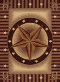 Rugs Rugs 63" x 86" x 0.4" Auburn Polypropylene Area Rug 8176 HomeRoots