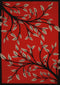 Rugs Rugs 63" x 86" x 0.4" Garnet Polypropylene Area Rug 8196 HomeRoots