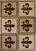 Rugs Rugs 63" x 86" x 0.4" Linen Polypropylene Area Rug 8192 HomeRoots