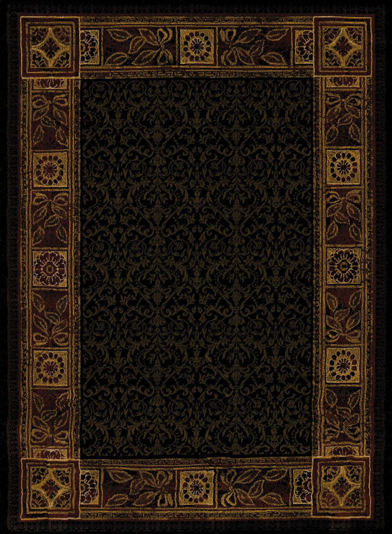 Rugs Rugs - 63" x 86" x 0.4" Tobacco Polypropylene Area Rug HomeRoots