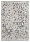 Rugs Rugs 63" x 86" x 0.79" Blue/Grey Microfiber/Polyester Area Rug 8028 HomeRoots