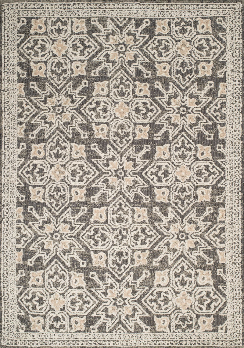 Rugs Rugs 63" x 90" x 0.39" Taupe Polyester Area Rug 8076 HomeRoots