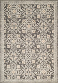 Rugs Rugs 94" x 126" x 0.39" Taupe Polyester Oversized Rug 8077 HomeRoots
