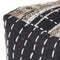 Rugs Rugs For Sale - 18" x 18" Wool Black Pouf HomeRoots