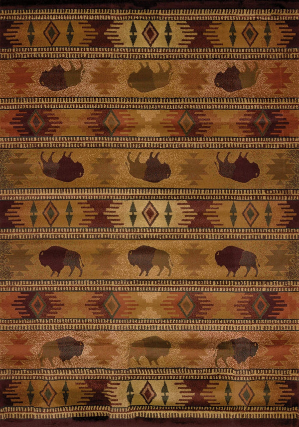 Rugs Rugs For Sale 23" x 88" x 0.45" Lodge Polypropylene Runner Rug 9343 HomeRoots