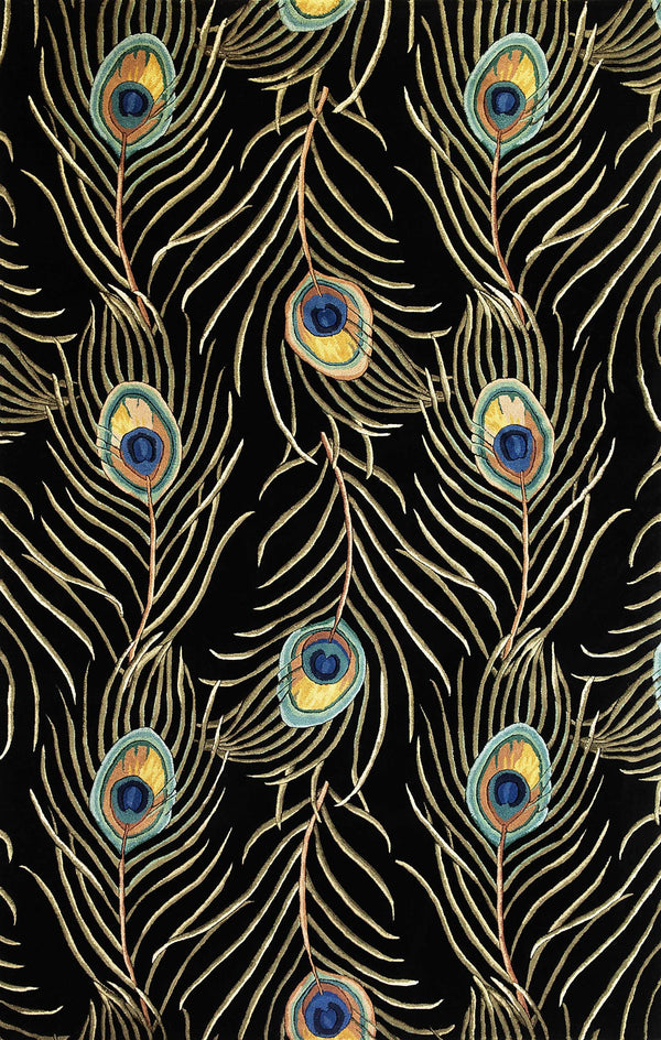 Rugs Rugs For Sale - 3'3" x 5'3" Wool Black Area Rug HomeRoots