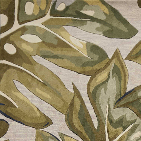 Rugs Rugs For Sale - 3'3" x 5'3" Wool Green Area Rug HomeRoots