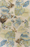 Rugs Rugs For Sale 3'3" x 5'3" Wool Ivory/Blue Area Rug 2450 HomeRoots