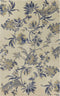 Rugs Rugs For Sale 3'3" x 5'3" Wool Ivory/Blue Area Rug 2724 HomeRoots